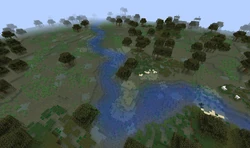 A river running through a swamp.
