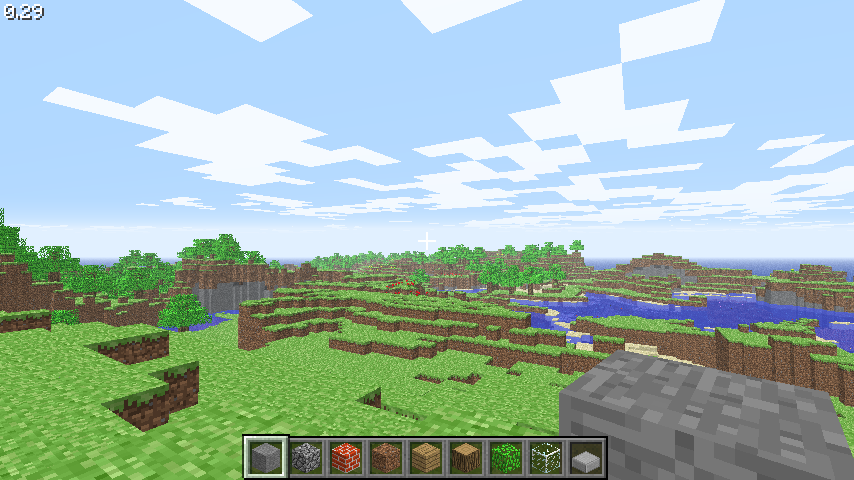 Screenshot of minecraft classic