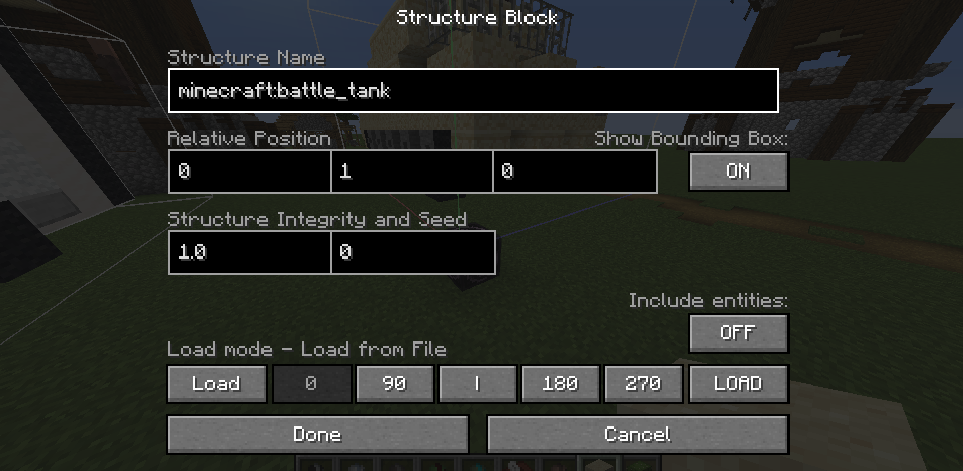 Create a Village with Structure Blocks