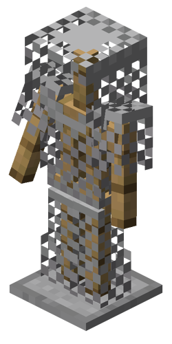 como hacer un soporte de armadura en minecraft