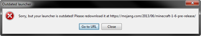 unable to update minecraft launcher