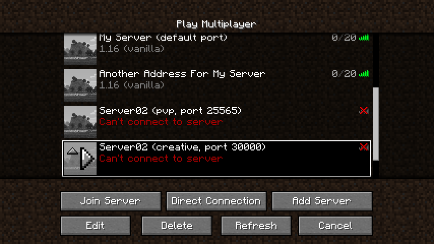 xonotic server list empty