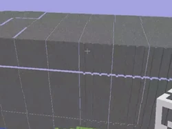 First version of the far lands in Infdev. This iteration appeared to be mostly made of stone with chunk separations.