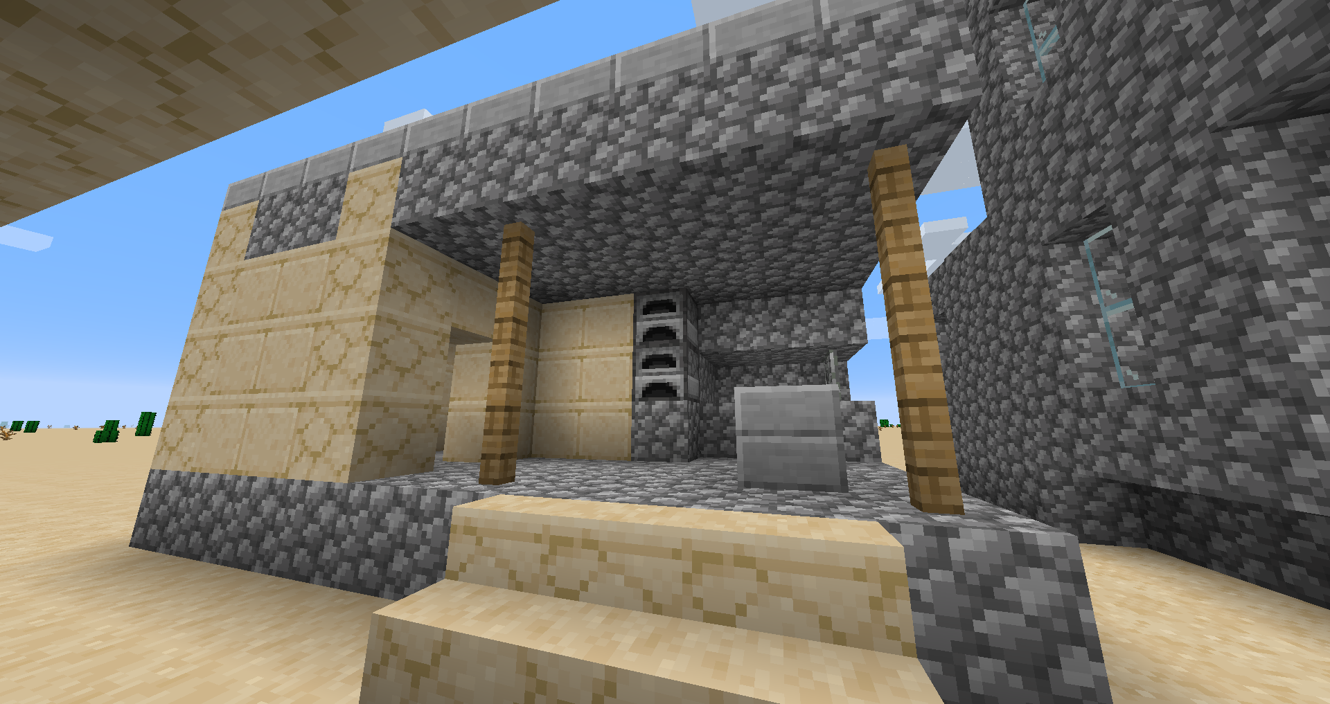 minecraft desert blacksmith