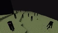 Endermen in the End.