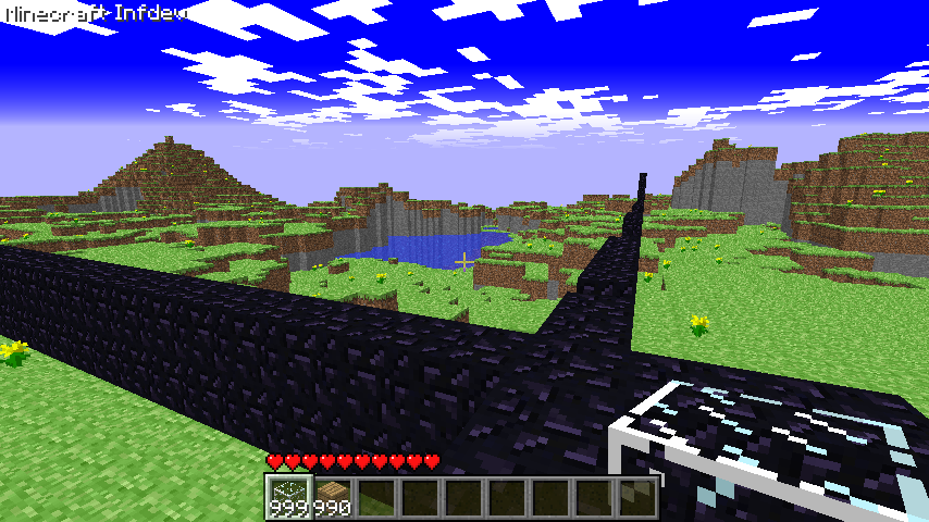 Minecraft (partially found previous versions of sandbox game; 2009