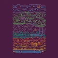 Official T-shirt "Line Time" depicting the overworld made by JINX.