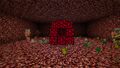 An active nether reactor spawning items and zombie pigmen.