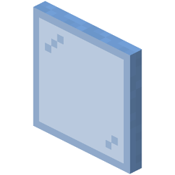 Light Blue Stained Glass Pane