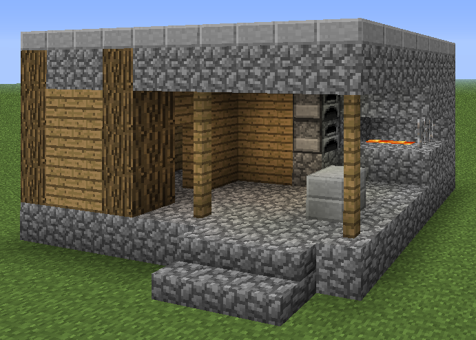 minecraft blacksmith house