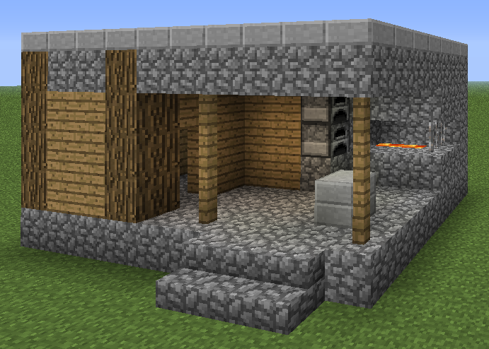 Village Structure Old Blueprints Blacksmith Official Minecraft Wiki