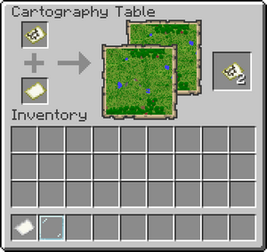 Cartography table UI clone