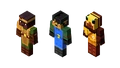 Skins from the Builders & Biomes skin pack.