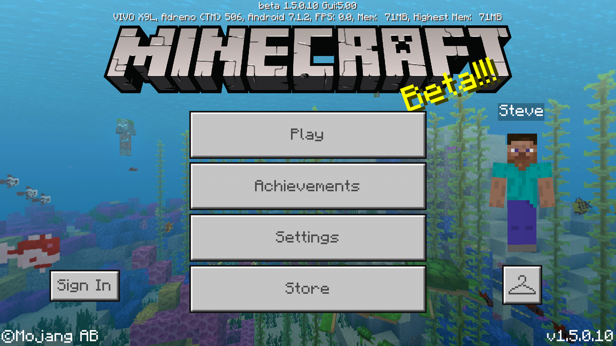 Bedrock Edition beta 1.5.0.10 – Minecraft Wiki