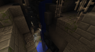 An image from of a ravine cutting through a stronghold.