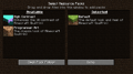 The default resource packs options menu.