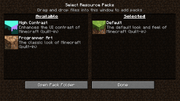 Select resource pack