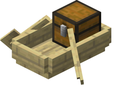 Birch Boat with Chest