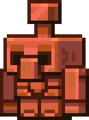 The copper golem as seen in Minecraft Live 2021.