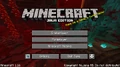 The menu screen for 1.16.‌[upcoming: JE 1.16]