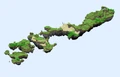 Isometric screenshot of long floating map. Taken during development.