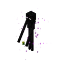 Enderman holding a dandelion