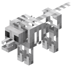 Esqueleto com forma de um lobo (chamado de Lobo esqueleto) confirmado para Minecraft Earth.