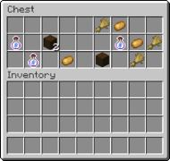 Ejemplo de botín en un cofre de puesto avanzado de saqueadores.