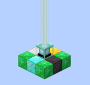 The beacon base can be made of the different mineral blocks combined.