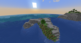 A relatively large island.