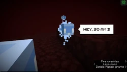 Prototype allay design with a different set of particles.