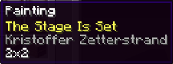 An example of a painting tooltip in the creative inventory. ‌[JE only]