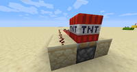 Piston TNT cannon