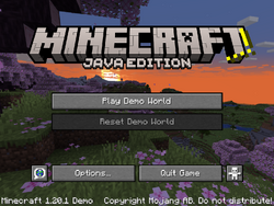 Minecraft: Java Edition Demo Mode