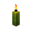 Green Candle (lit)