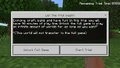 The message displayed upon loading the demo world.