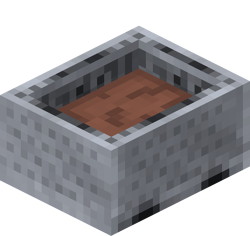 A minecart as it appears at 2⁄3 capacity (18⁄27 slots full).