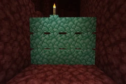 A stacked prismarine wall as it appeared up through 1.15.2.
