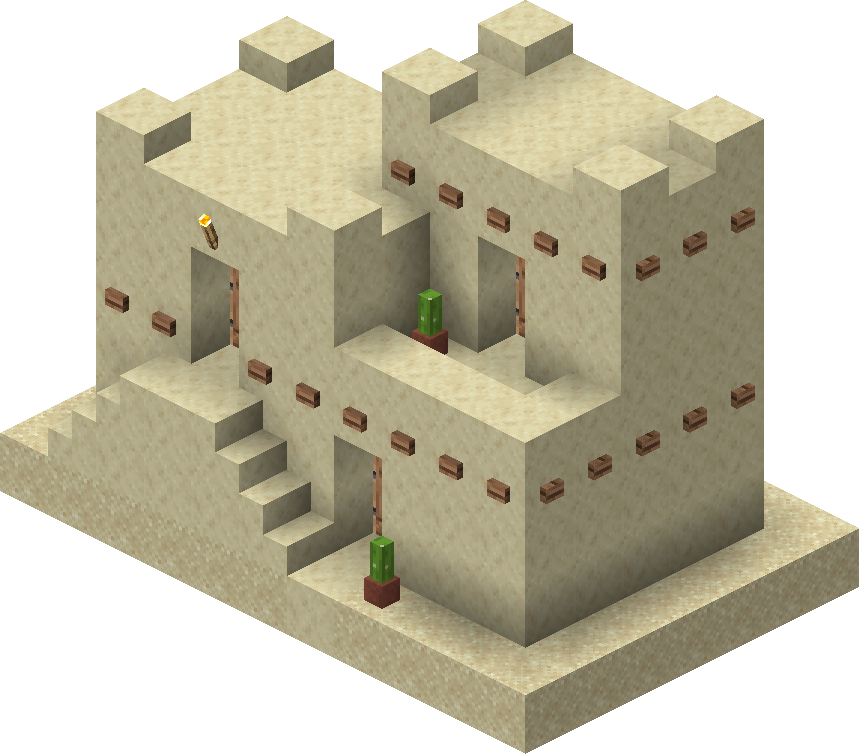 minecraft desert house