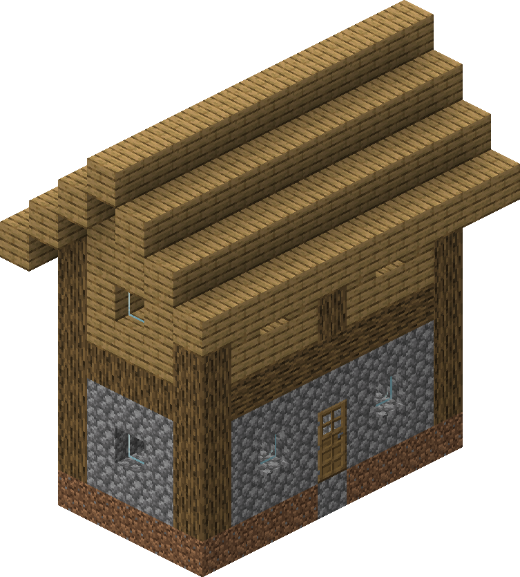 Village Structure Blueprints Plains Big House 1 Blueprint Official Minecraft Wiki