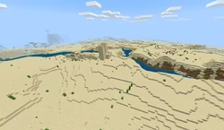 Naturally generated sandstone in a desert village. (far left)