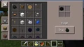 Pocket Edition crafting interface in inventory.
