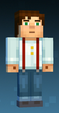 Warm-Light Skinned, Male Jesse (Red Suspenders)