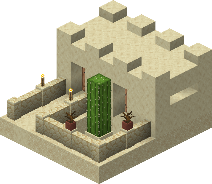 Village Structure Blueprints Desert Small House 7 Blueprint Official Minecraft Wiki This design keeps clean lines and forsakes any type of roofing. village structure blueprints desert