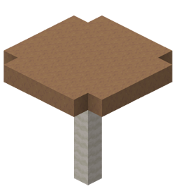 A huge brown mushroom.