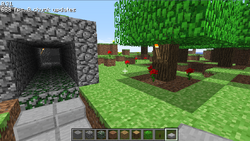 The first image of torches posted by Notch.