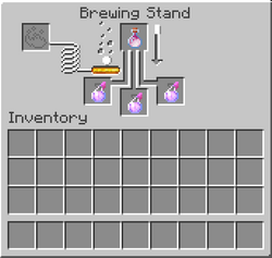 how to make a brewing stand in minecraft