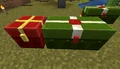 An in-game screenshot of chests during Christmas time.