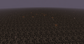Mushrooms naturally generated above the Nether.