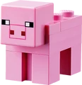 Lego Minecraft pig minifigure.